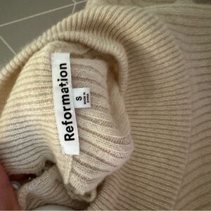 Reformation Cream Knit Women's Sweater